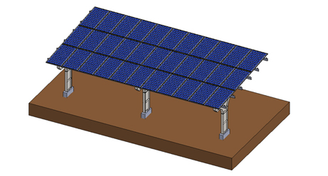 Montaż carportu solarnego